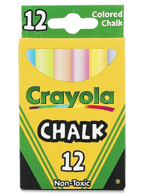 Crayola 12 Piece Assorted Colored Chalk Box & Reviews Wayfair